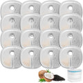 16 Packs Cat Water Fountain Filter Replacements Compatible with E1/E1+ Cat Fountain (2L/67oz), Triple Filtration System Pet Water Dispenser Filter