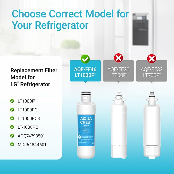 AQUA CREST LT1000PC ADQ747935 MDJ64844601 NSF Certified Refrigerator Water - Image 3