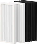 990051000 Replacement Filter Compatible with Hamilton Beach TrueAir Air Purifier 04383 04384 04385 04386, 2 Filter & 6 Carbon Filters