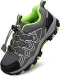 Boys Girls Hiking Trail Shoes Waterproof Slip Resistant Outdoor Trekking Walking Running Sneakers(Little/Big Kids)