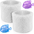 HOUSEMAX 2 Pack WF2 Humidifier Filter Replacements with 2 Humidifier Cleaning Fish, Compatible with Vicks V3100 V3500 V3600 V3700 V3800 V3900, Honeywell HCM-350, Kaz 3020, Sunbeam 1118, ECM-250i