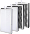 4 Pack Model 15 Replacement Filters Compatible with Air Puri-fier MA Series, H13 True and Activated Carbon, 3 in 1 with Pre-Filter