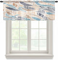 Abstract Stripes Sheer Valance Curtains by Houseown