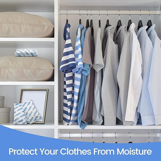 Silica Gel Packets, 20 Gram 15 Packs Dessicant Packets for Storage, Pure and Safe Silica Gel Desiccant Packs, Humidity Packs