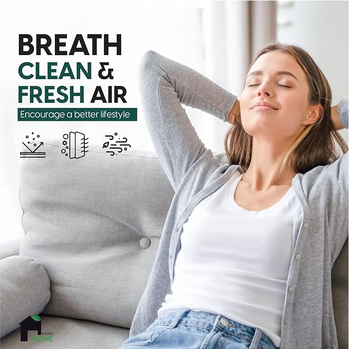 EconoHome 20x25x4 AC Furnace Pleated Air Filter MERV 11 Replacement – Allergen Defense, 4 Pack, Fits Lennox (X6673), Honeywell (FC100A1037) filters. (Actual size: 19.94 x 24.86 x 4.36 Inches)