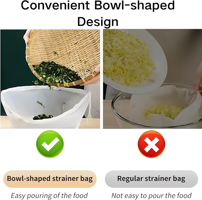 Cheese Cloths for Straining, Nut Milk Bag for Straining, Reusable for Straining Oat Milk,Fine Mesh Strainer Bag for Almond Milk, Tea, Juice and Greek Yogurt,3 Sizes (small, Medium, and Large)