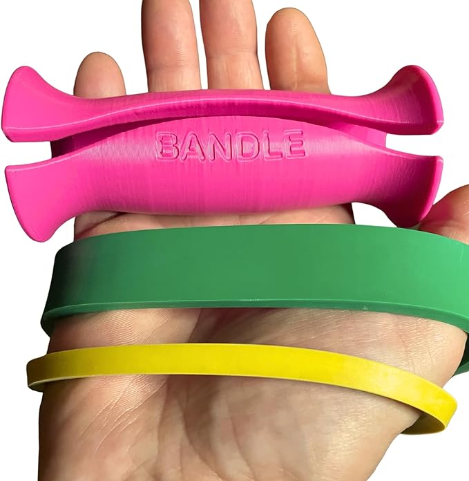 Bandle™ - True Ergonomic Handles for Resistance Bands | Unleash The Full Potential of Pain-Free, Full-Body Workouts | Durable & Comfortable for High-Intensity Training (2 Handles)-FlexoryFit