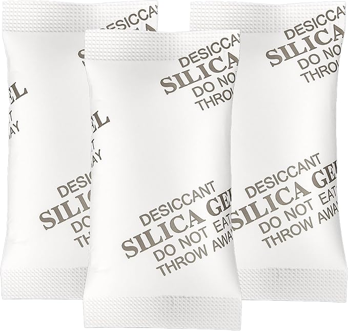 MakMeFre 500Gram(2Packets) Food Grade Moisture Absorbers Silica Gel Packs Desiccant for Moisture Storage Control
