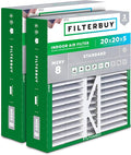 Filterbuy 20x20x5 Air Filter MERV 8 Dust Defense (2-Pack), Pleated HVAC AC Furnace Air Filters Replacement for Honeywell FC100A1011, Lennox X0585 & More (Actual Size: 19.63 x 19.88 x 4.38 Inches)
