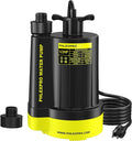 Sump Pump 1/2HP Submersible Water Pump, 2650GPH Utility Pump Thermoplastic Electric Portable Transfer Water Pump for Swimming Pool Garden Pond Basement with 16.4ft Long Power Cord