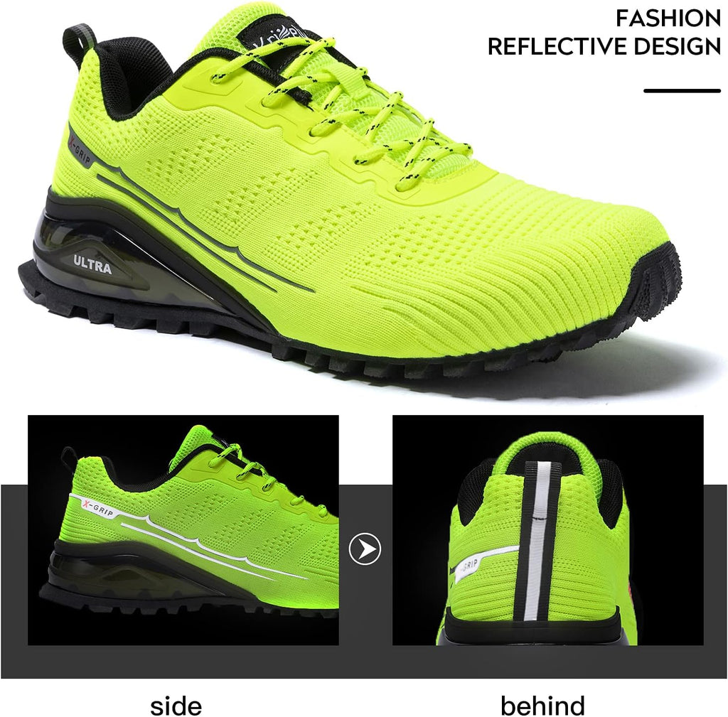 Kricely Men's Trail Running Shoes Fashion Walking Hiking Sneakers for Men Tennis Cross Training Shoe Outdoor Snearker Mens Casual Workout Footwear