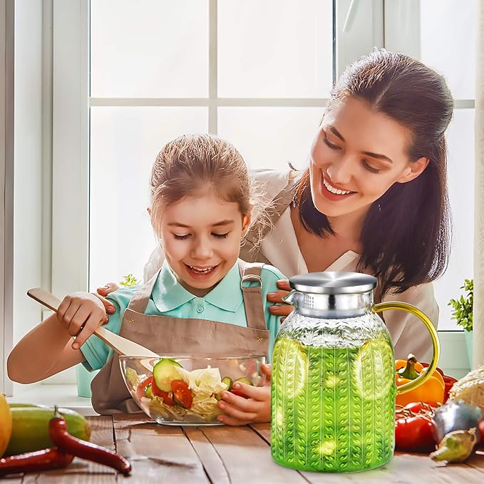 Aofmee 60oz Glass Pitcher, Water Pitcher - Image 7