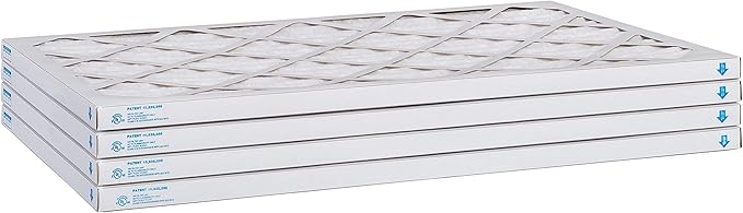 Aerostar 14x25x1 MERV 8, Pleated Air Filter, 14x25x1, Box of 4, Made in the USA