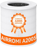 AIRROMI A2005 HEPA Air Purifier Replacement Filter, 3-In-1 Original Filter, Remove 99.97% of 0.3 Micron Particle 1 Pack White Activated Carbon 1Pack