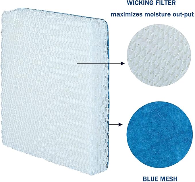 Humidifier Replacement Filters Compatible with Honeywell HFT600 HEV615 HEV615B HEV615W HEV620 HEV620B HEV620W HEV-615 HEV-615B HEV-615W HEV-620 HEV-620B HEV-620W -4 Pack