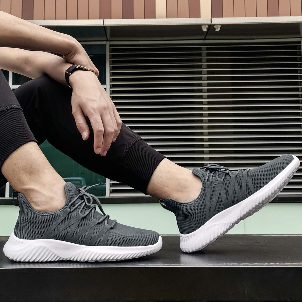 Feethit Mens Slip On Running Shoes Breathable Lightweight Comfortable Fashion Non Slip Sneakers for Men