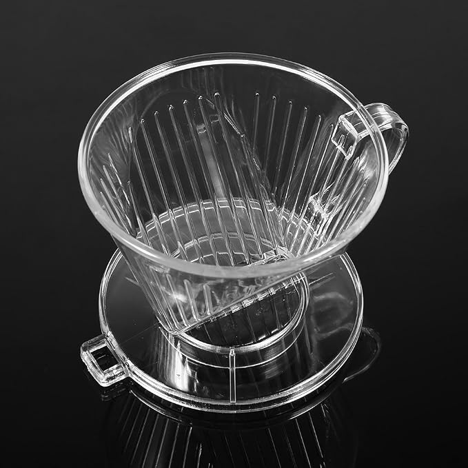 GLOGLOW Coffee Filter Transparent Reusable Coffee Filter, Cone Shape, - Image 9