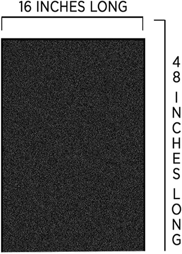 CFS - Pack of 2 Cut to Fit Carbon Pad Pre Filter for Air Purifiers, Furnace Filters, Trash Cans, and Conditioner - Fresh & Filtered Indoor Air - Carbon Filter Sheet 15-3/4" x 48"