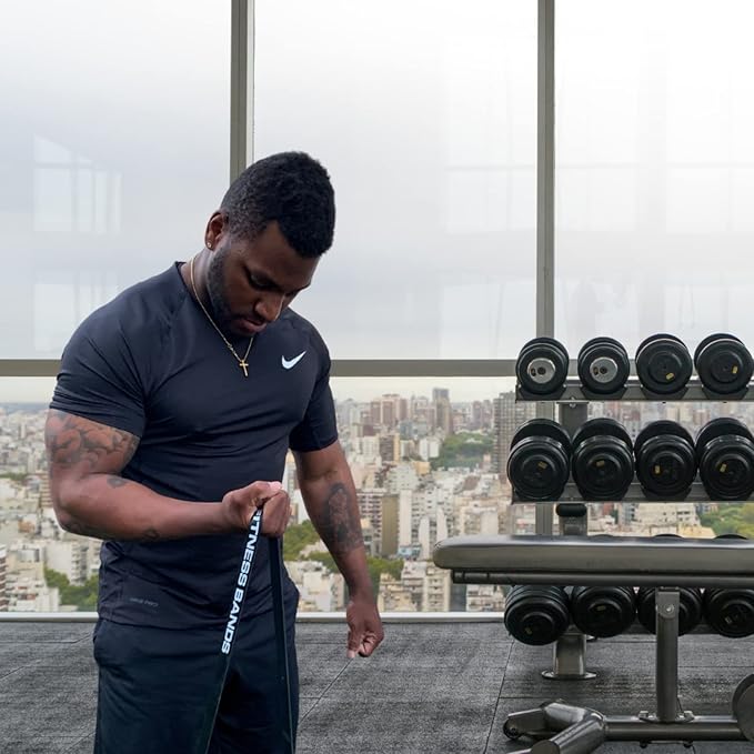 Pull Up Assist Bands Set by Functional Fitness. Heavy Duty Resistance and Assistance Training Band-FlexoryFit