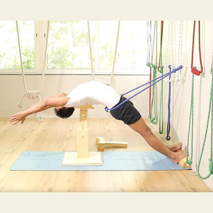 Yogikuti Iyengar Yoga Wall Rope Pair Premium Quality Cotton & Polyester Ropes for Restorative & Anti-Gravity Poses-FlexoryFit