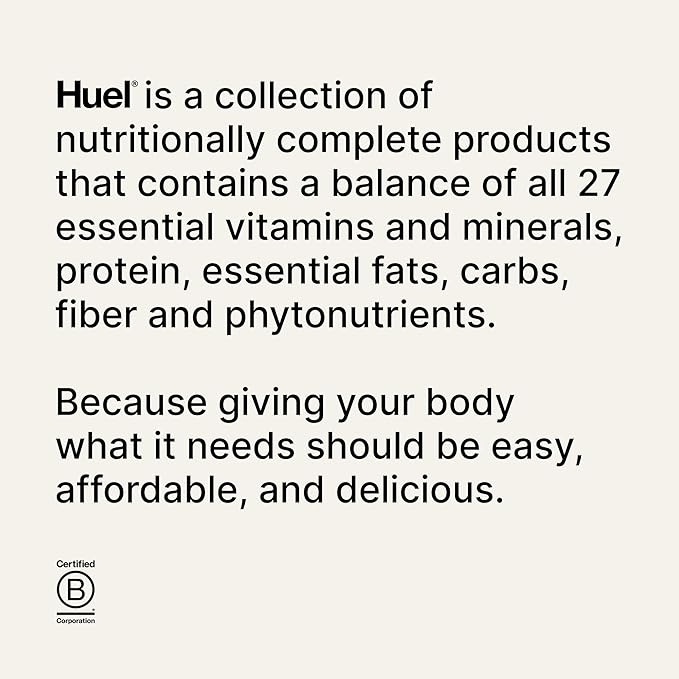 Huel Black Edition Protein Powder Meal Replacement Shake - Cookies and Cream 34 Scoops Packed with 100% Nutritionally Complete Food, Including 40g of Protein, 8g Fiber, 27 Vitamins Minerals 1-FlexoryFit