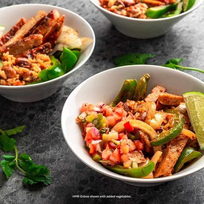 HMR Chicken with Barbecue Sauce Entrée | Pre-packaged Lunch or Dinner | Ready to Eat | 19g of Protein | Low Calorie Food | 7.2oz Serving per Meal | Pack of 6-FlexoryFit