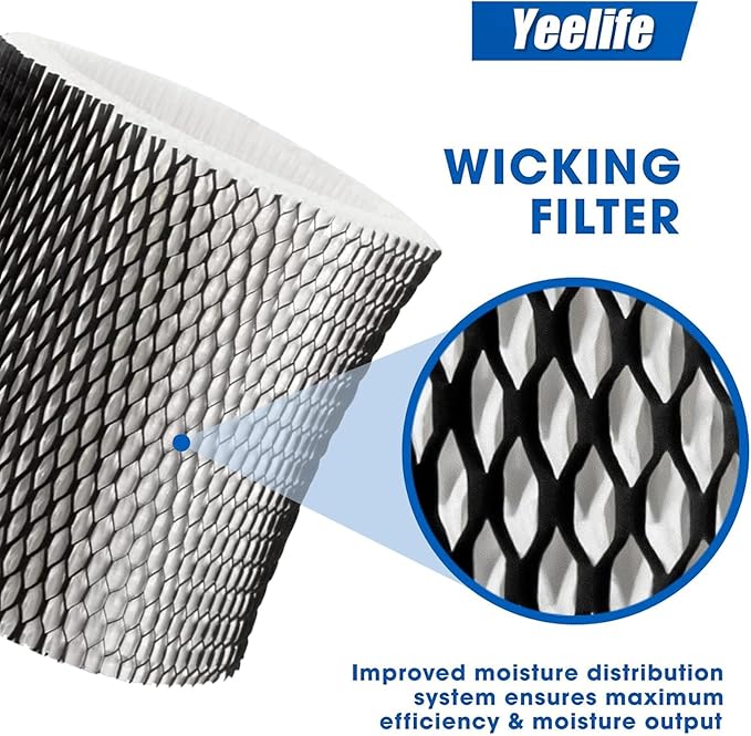 6 Pack HWF65 Humidifier Filter Compatible with Holmes Humidifier Filter, Replacement Humidifier Filter C, HWF65PDQ-U