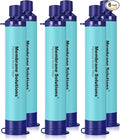 Membrane Solutions Straw Water Filter S1, NSF/ANSI 42&372&401 certificated, Survival Filtration Portable Gear, Emergency Preparedness, Supply for Drinking Hiking Camping Team Family Outing