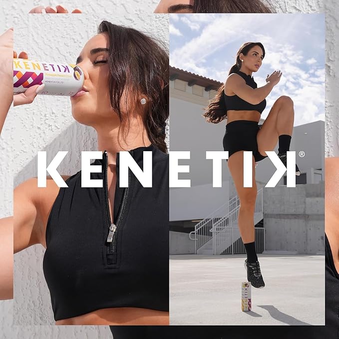 KENETIK Nootropic Ketone Drink, Ketones for Energy & Focus, Caffeine & Sugar Free, High Performance D-BHB Ketone Mix, Fuel w/Zero Crash or Jitters, Ready to Drink - Variety 6 Pk-FlexoryFit