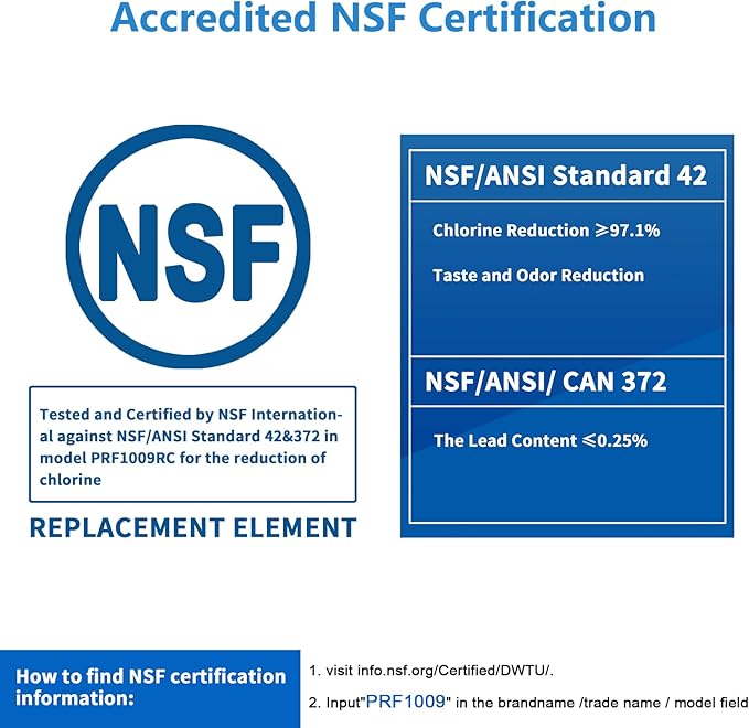 Refrigerator Water Filter Compatible with Kenmore 9999, 469999, 46-9999, A0094E28261 Water and Ice, NSF Certified, 6 Month / 300 Gallon, 2 Pack