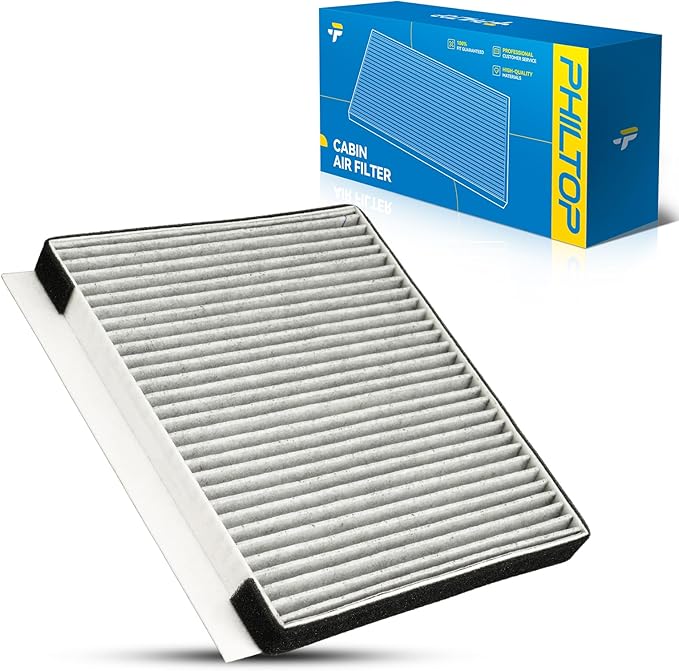 PHILTOP Cabin Air Filter,Replacement for CF10719, 2006-2008 Accent with Activated Carbon Filter Up Dust Pollen Odor