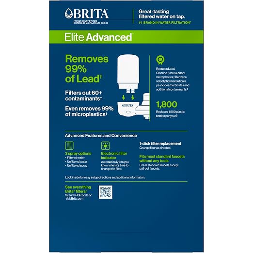 Brita Faucet Mount Water Filter System, No-Wait Filtration, Easy Install - Image 7