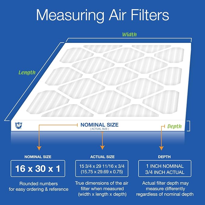 Nordic Pure 16x30x1 Pleated MERV 13 Air Filters 6 Pack - Image 2