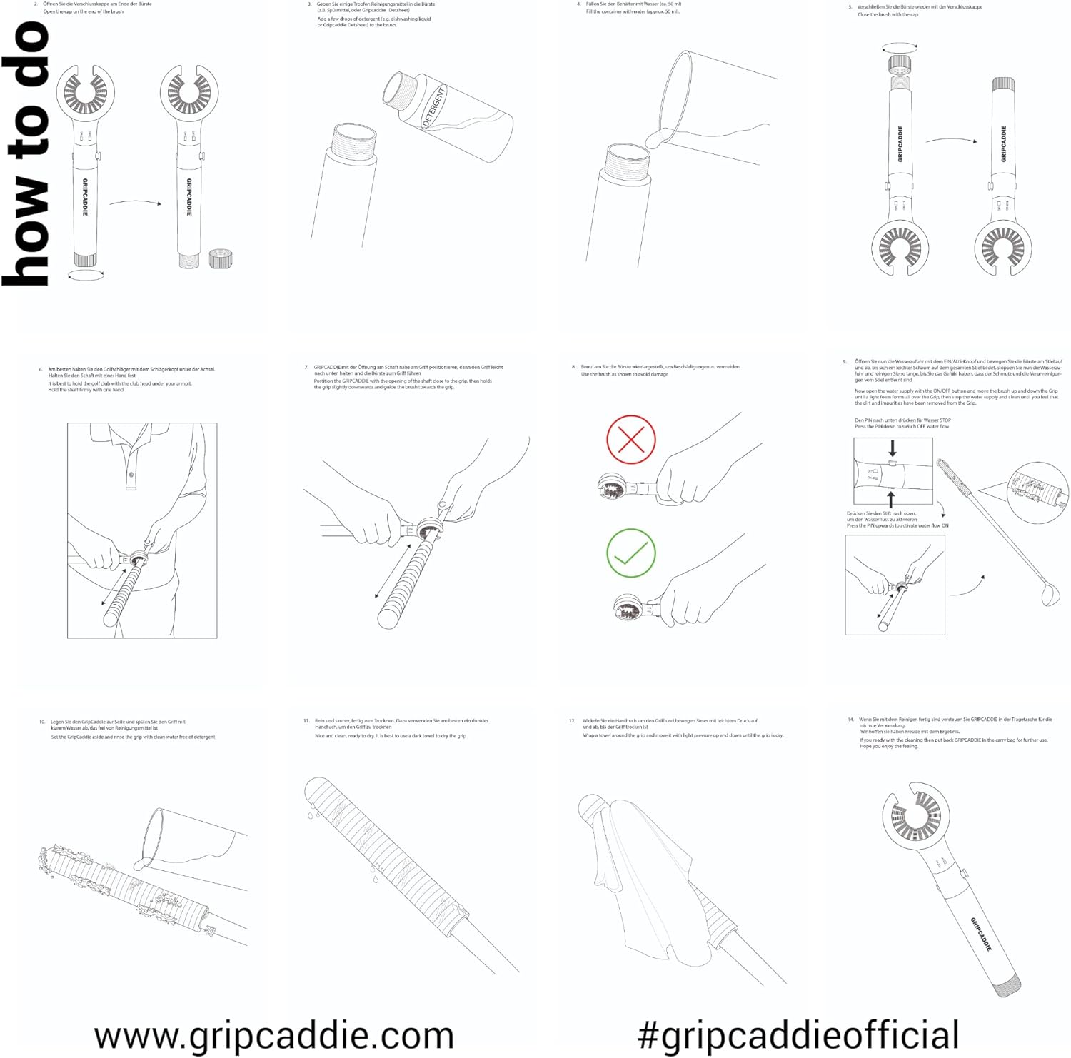 Golf Handle Cleaning Brush/Golf Grip Brush