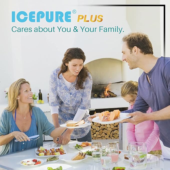 ICEPURE PLUS 4396508 NSF53&42 Premium Replacement for Whirlpool 4396510, Everydrop EDR5RXD1, Filter 5, NL240V, WFL400, 46-9902, 9010, RWF0500A Refrigerator Water Filter, 1PACK