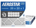 Aerostar 20x20x1 MERV 13 Air Filter, ACTUAL SIZE, Air Conditioning & Furnace by AirFiltersDelivered