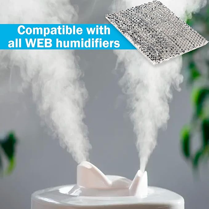 HQRP 4-Pack Wick Filter Compatible with Web Humidifying Floor Vent Register