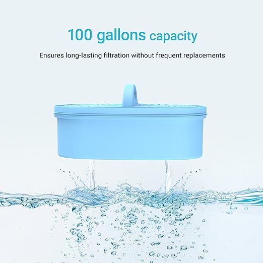 Alkaline Filters Replacement for All Waterdrop Pitcher Filtration System, Fits Waterdrop WD-PF-AL, Reduces PFOA/PFOS, Chlorine, Last Up to 100 Gallons,1 Pack, AQUA CREST