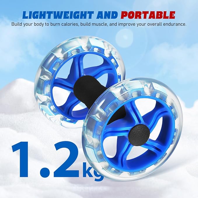 Kisangel Exercise Roller Weight Loss Equipment Exercise Abdominal Roller Ab Exercise Roller Hand Weights Dumbbell Yellow Fitness Exercise Device Fitness Wheel Wire Wheel-FlexoryFit