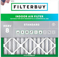 Filterbuy 24x24x2 Air Filter MERV 8 (MPR 700) Dust Defense Replacement (1-Pack), Electrostatic Pleated HVAC AC Furnace Filters, Made in USA (Actual Size: 23.38 x 23.38 x 1.75)