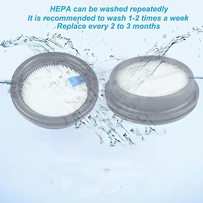 5Pack Hepa Filters Replacement Compatible with Tikom Cordless Vacuum Cleaner for Home. Washable Filters for Tikom Lightweight Handheld Vacuum.