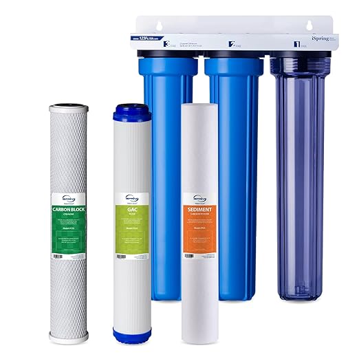 iSpring Whole House Water Filter System, 3-Stage Filtration by iSpring