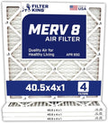Filter King 40.5x4x1 Air Filter | 4-PACK | MERV 8 HVAC Pleated A/C Furnace Filters | MADE IN USA | Actual Size: 40.5 x 4 x .75"