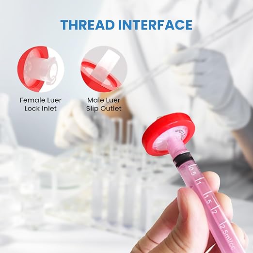 RC Membrane Syringe Filter 25mm Diameter 0.45um Pore Size Syringe Lab Filter - Image 4
