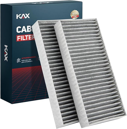 KAX Cabin Air Filter, CF10388,CP388 Replacement for Nissan Armada 2005-2015,QX56 2004-2010, NV2500 N3500 2012-2014, Titan 2004-2015 w/Activated Carbon Passenger Compartment Air Filter, pack of 2