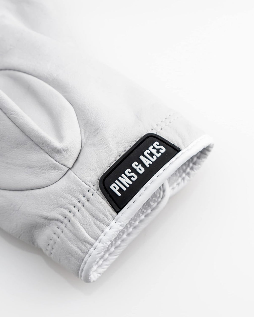 Pins & Aces - Ghost White Golf Glove Design - Premium AAA Cabretta Leather, Long-Lasting Durable Tour Glove for Men or Women - Premium Leather Golf Glove Left & Right Hand