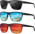 KALIYADI Polarized Sunglasses for Men, Lightweight Sun Glasses with UV Protection for Driving Fishing Golf