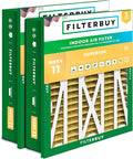 Filterbuy 20x20x5 Air Filter MERV 11 Allergen Defense (2-Pack), Pleated HVAC AC Furnace Air Filters Replacement for Honeywell Return Grille FC40R1003 (Actual Size: 18.38 x 18.38 x 3.69 Inches)