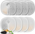 8 Pack Replacement Filters for 2L/67oz Pumpless Cat Water Fountain, BFLICROY Cat Water Fountain Filters, Multiple Filtration Pet Fountain Filter Replacement