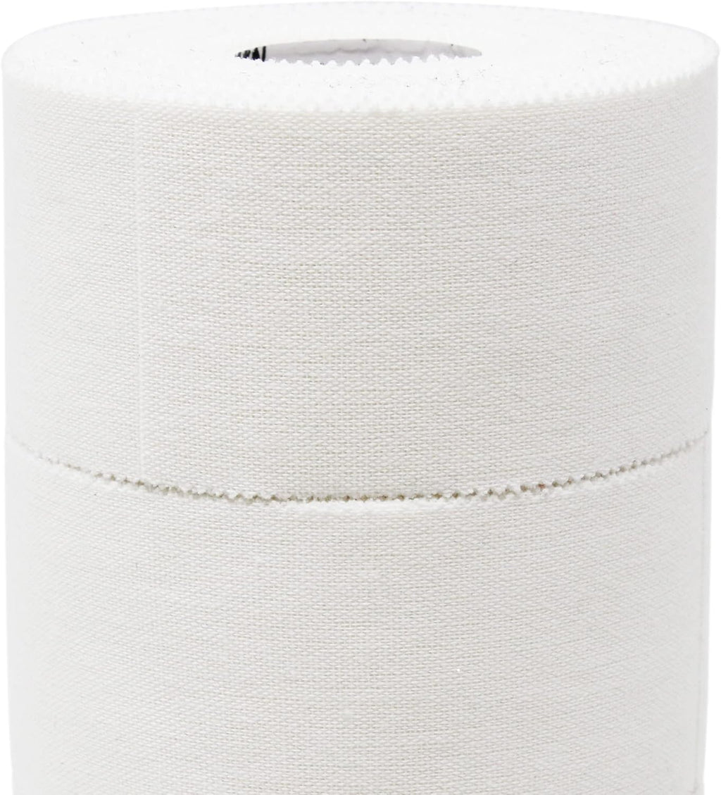 Bighorn Athletics Sports Tape | EZ-Tear White Athletic Tape for Wrist, Ankle & Foot Support | Zinc Oxide Infused & Latex-Free Adhesive, Breathable Cotton Fabric, 1.5-Inch x 45-Feet, 4 Rolls, White
